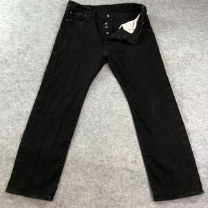 Levis 501 Mens Jeans 34x30 Black